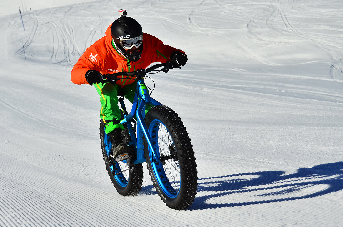 Fatbiking with Evo2 in La Plagne
