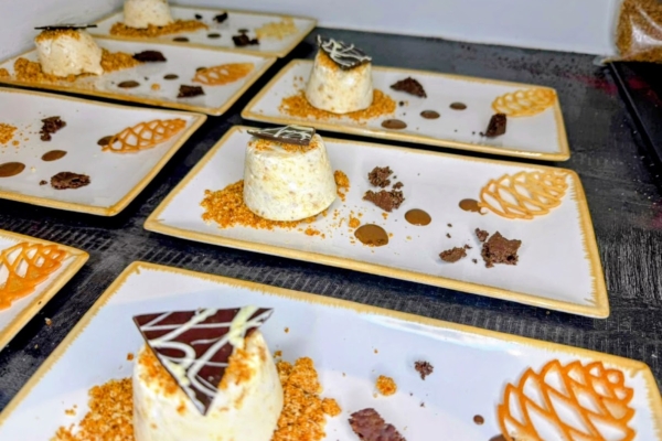 Desserts at catered Chalet Pisteside