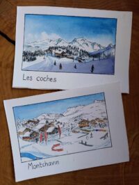 Cartes postales de Montchavin et Les Coches