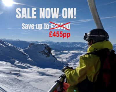 FLASH SKI SALE – save up to £455pp this ski season!